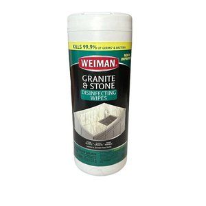 Weiman Granite & Stone Wipes Quartz Granite Marble 30 Wipes New